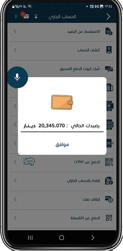 الاستفسار عن الرصيد خطوة 3